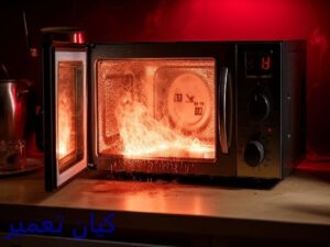 علت داغ شدن بدنه مایکروفر 3 داغ شدن بدنه مایکروفر طبیعی است؟