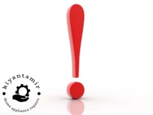 ارور ها و کد خطاهای یخچال فریزر و ساید بلومبرگ 9 علامت تعجب در یخچال بلومبرگ