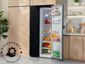 چگونه یخچال ساید را تراز کنیم؟ 12 تراز کردن یخچال ساید دوو